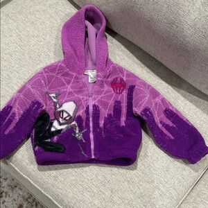 Marvel Purple Fleece Hoodie for Kids